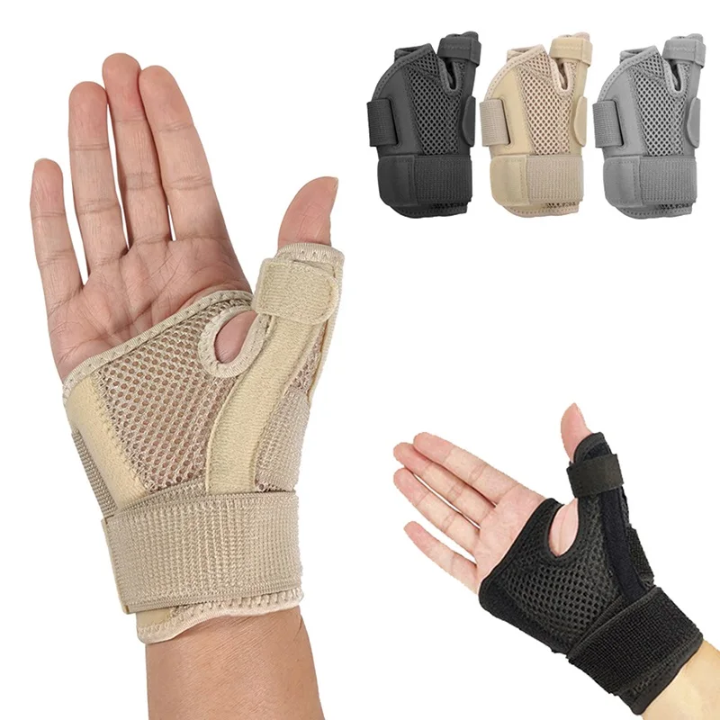 1XFitness Thumb Wrist Brace Wraps Carpal Tunnel Arthritis Tendonitis Sprain Wrist Support Bandage Gym Home Sports Hand Protector
