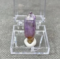 NEW! 100% Natural Rare Namibia Goboboseb Amethyst mineral Single crystal stone and crystal Quartz Crystal + box size 3.4 cm 1