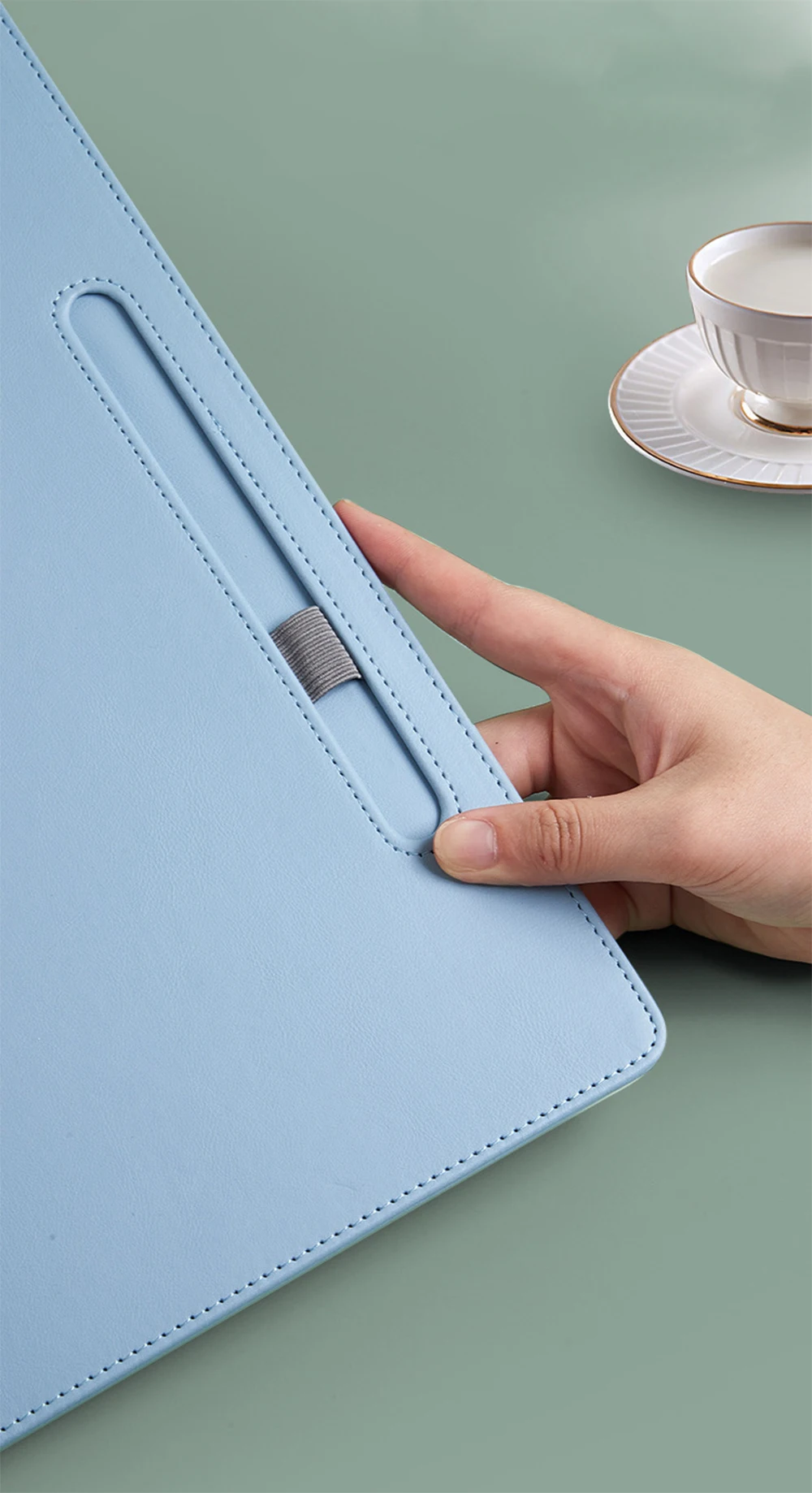 Business Office Custom Logo Clipboard A4 Paper File Pen Slot Engrave Name Teacher Doctor Wholesale Leather Luxury Writting Board