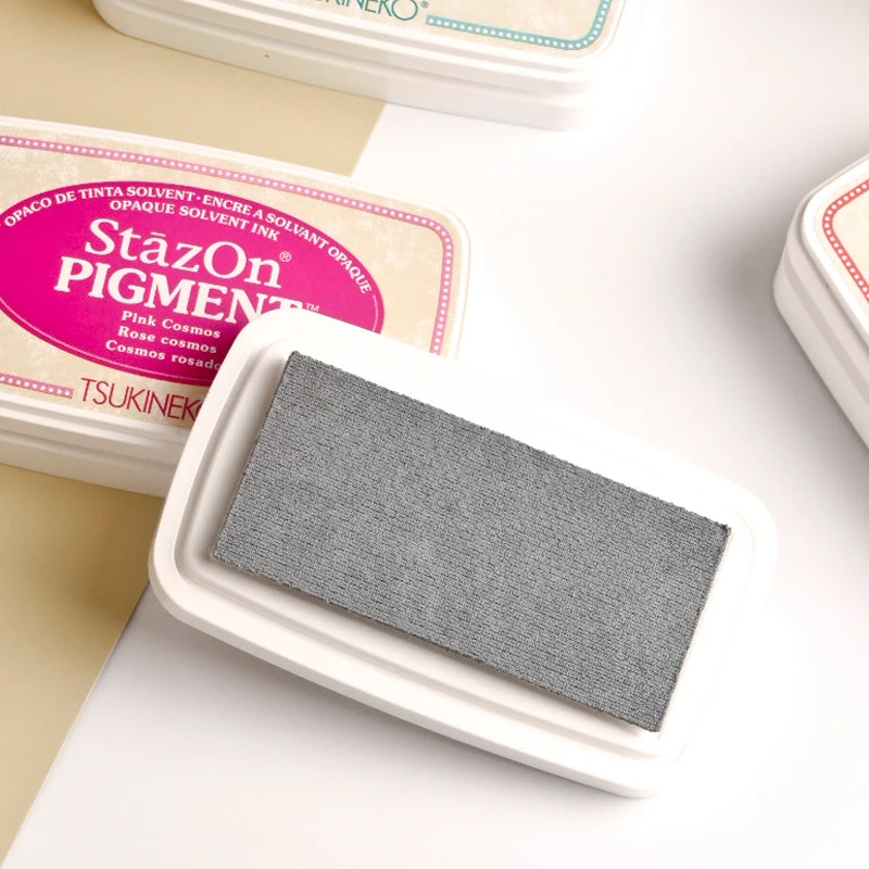 

12pcs TSUKINEKO Stamp Pads Stazon Pigment Inkpad Quick Dry Ink Cardmaking Stamp DIY Tools Decorative Scrapbook Journal