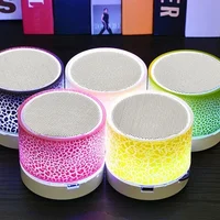 Mini Bluetooth Speaker Wireless with LED Light USB SD Card AUX Subwoofer Portable for PC Mobile Phone 4