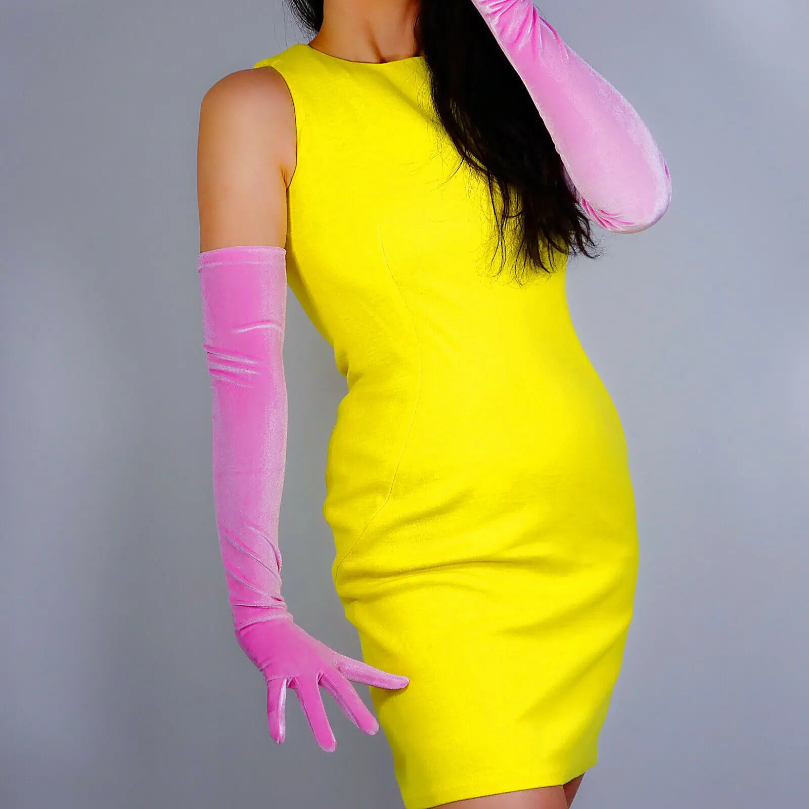 blue dress for baby girl Blooming Yellow Neon Wet Sculpt Dress S main image 0