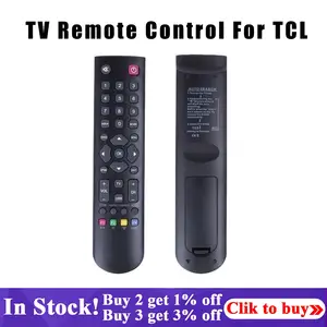 WALFRONT Black Remote Control Replacement for TCL RC3000E02 TV