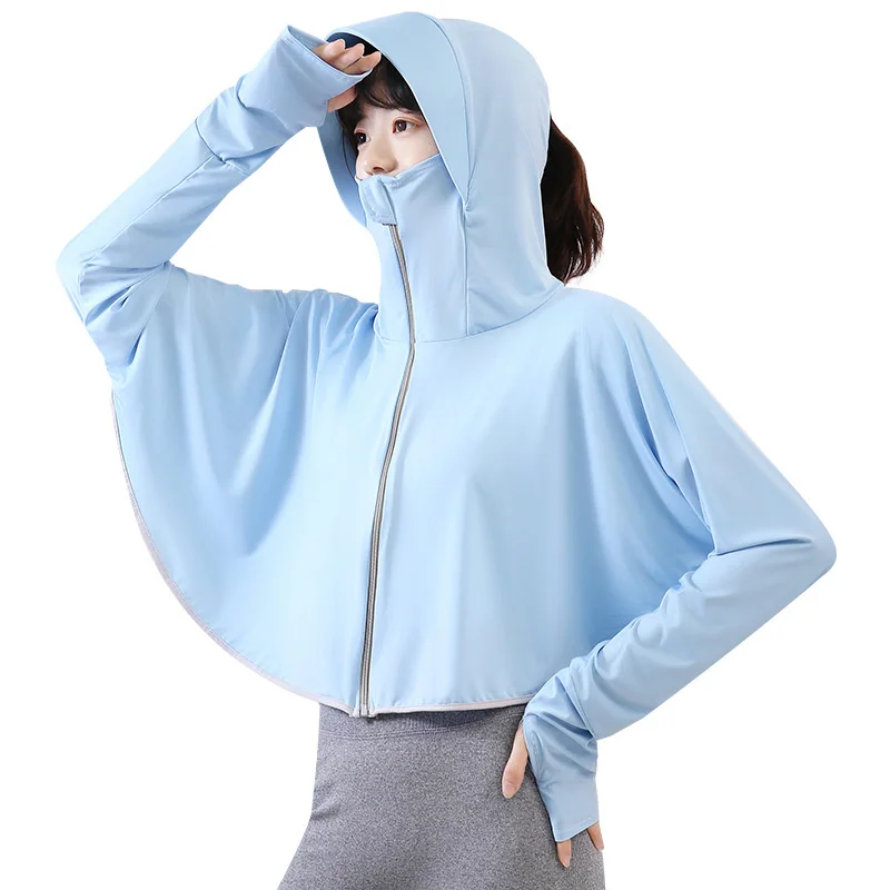 

new summer Sunscreen clothes women short ultraviolet outdoor fairy girl ice silk coat