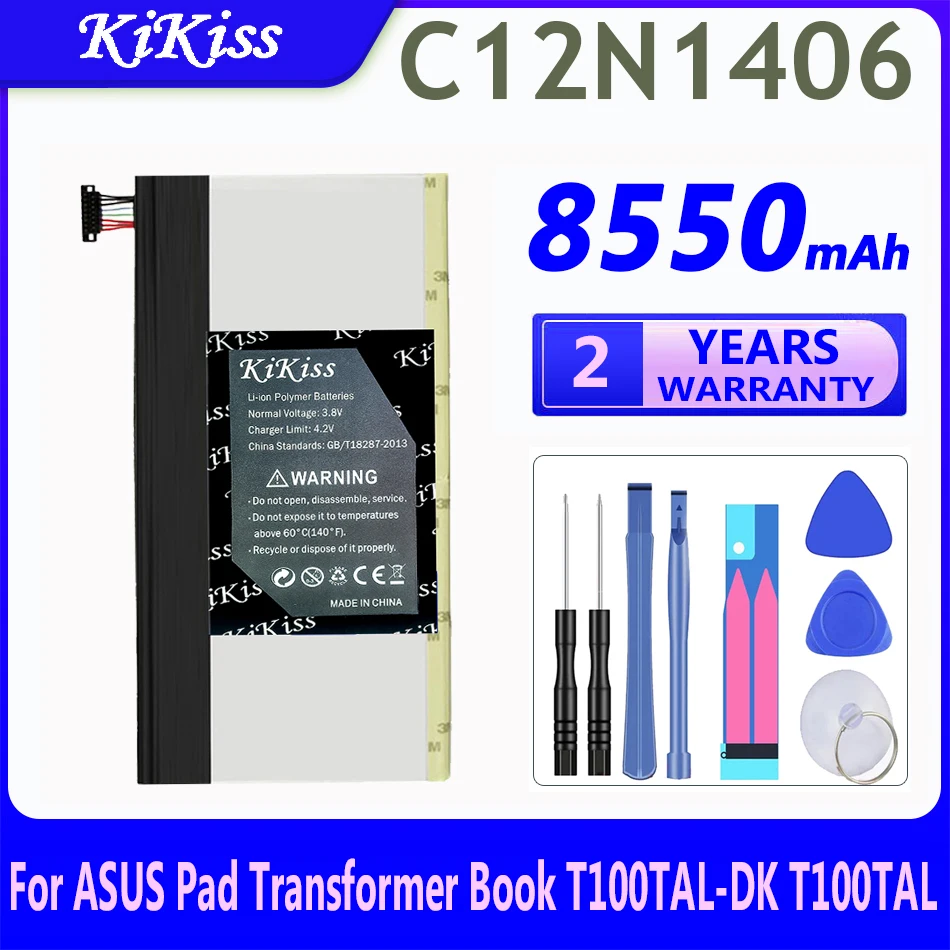 

8550mAh KiKiss Powerful Battery C12N1406 C12N1320 for ASUS Pad Transformer Book T100TAL-DK T100TAL T100T TABLET T100TA T100TAF