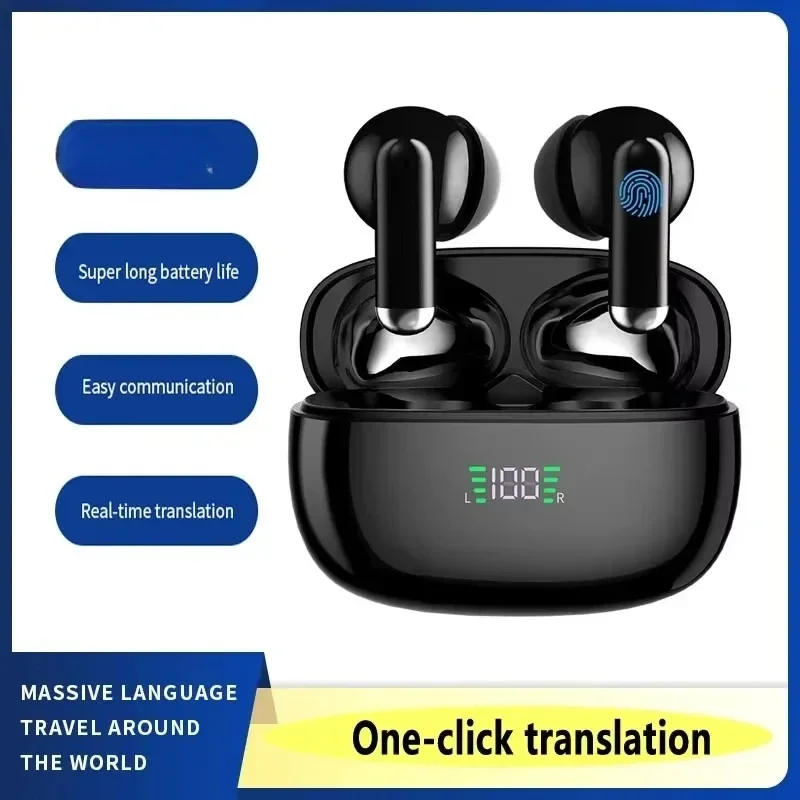 Offline Language Translation Earphones Support 144 Languages and Accents Translation Bidirectional Earphone