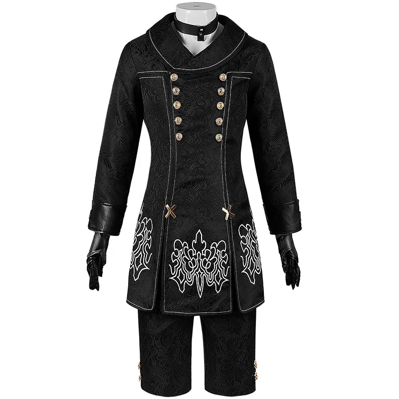 

Nier Automata Yorha 9S Cosplay Costume No.9 Type S Outfit Game Clothes Men's Role Play Halloween Costume