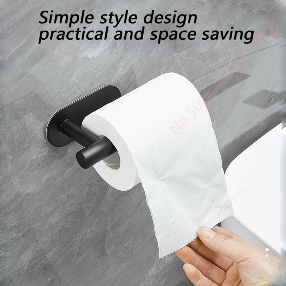 Adhesive Toilet Paper and Towel Holder - Absorbent Bathroom & Kitchen Storage Accessory