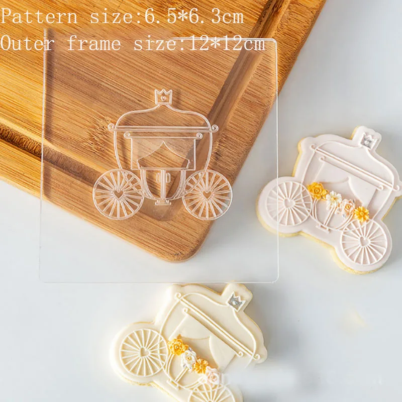 

Baking Cake Tools Dessert Moulds Cartoon Princess Carriage Moulds Birthday Gift Boxes Invert Sugar Cookies Moulds