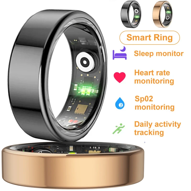 SmartRingMilitaryGradeTitaniumIP683ATMWaterproofHeartRate