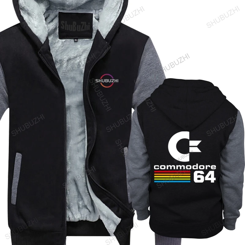 

men hot sale autumn winter warm hoodie Commodore 64 Retro Computer Vintage brand top hooded coat unisex casual thick hoody