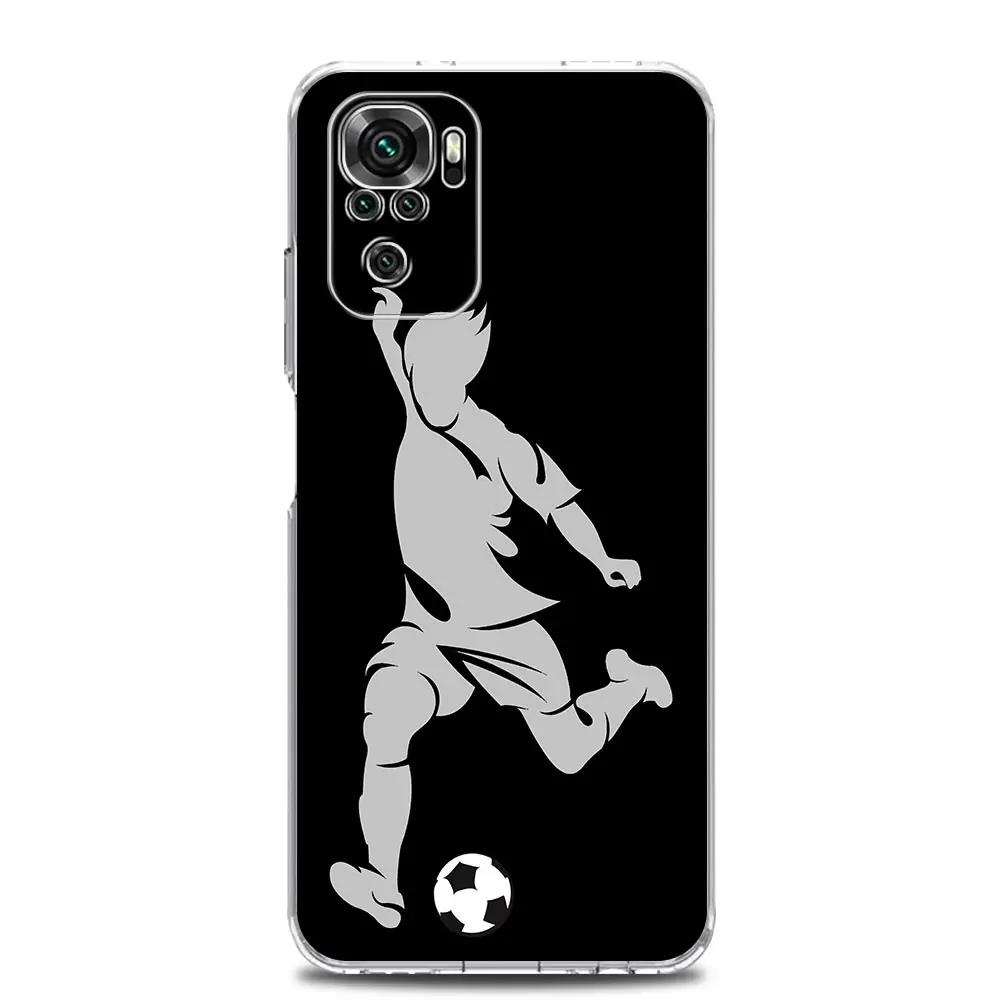 Football Player Soccer Art Soft Clear Phone Case