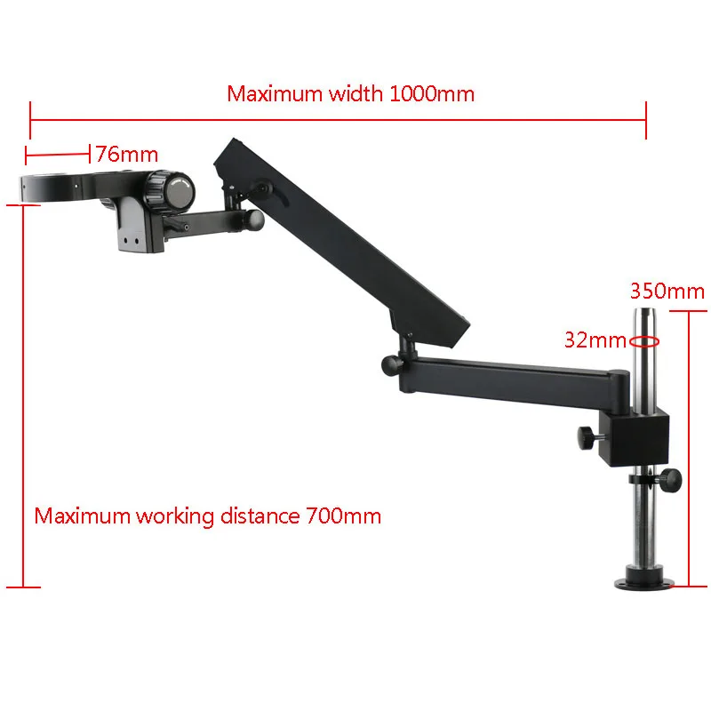 관절형 암필러 브래킷 3.5X-90X 동시 초점 실험실 삼안 실체 현미경 산업용 55MP 41MP HDMI USB 비디오 카메라