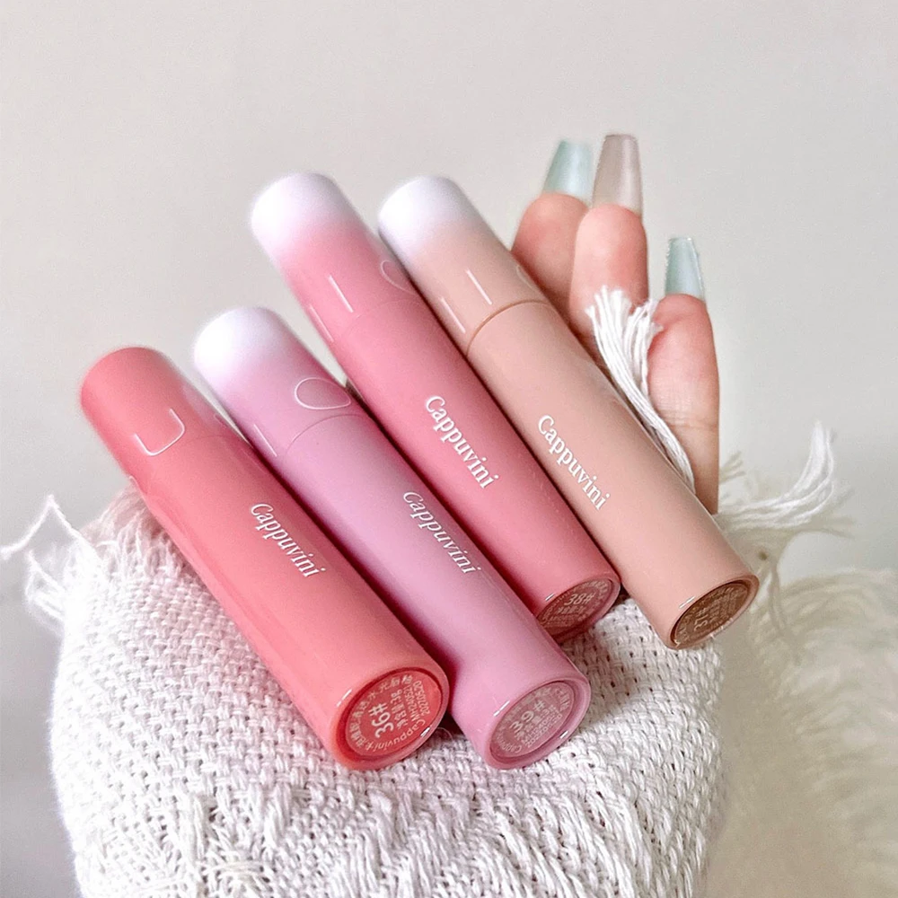 Cappuvini four-color clear water gloss lip glaze moisturizing juice lip gloss easy to apply long-lasting makeup lipstick lip gloss lip makeup lip glaze