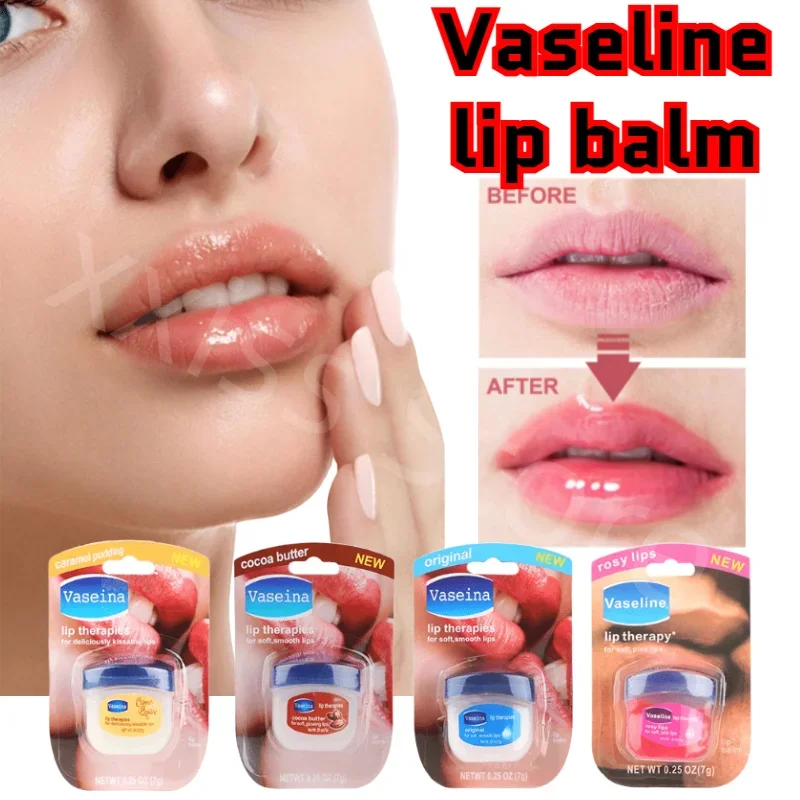 Vaseline Lip Balm Natural Long-lasting Moisturizing Anti-crack Lip Care Jelly Lip Balm Lipstick Base Skin Care 7g