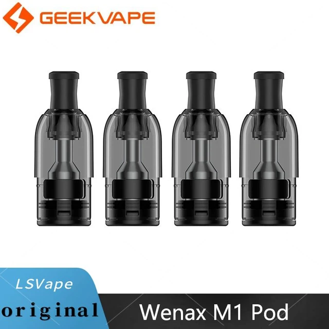 4pcs/pack Original Geekvape Wenax M1 Pod Cartridge 2ml Forgeekvape Wenax M1  Pod Kit Side Filling Atomizer Electronic Cigarette - Atomizers - AliExpress