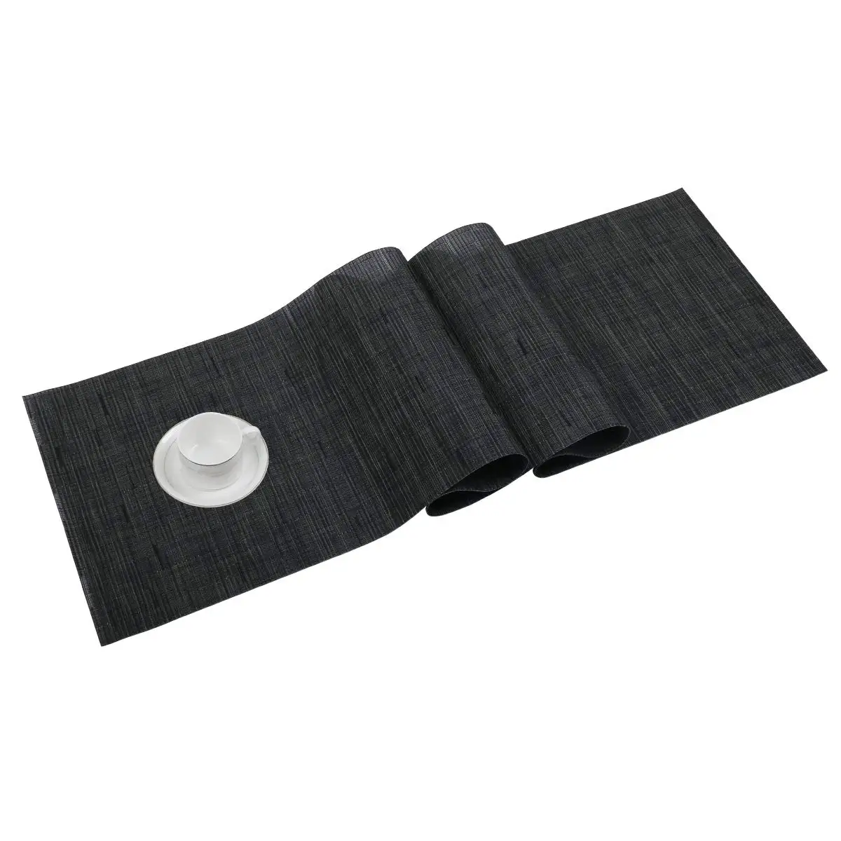 

Woven Vinyl Table Runner, Wipe, Clean Table Runners for Dining Table, Coffee Table Cabinet, Indoor and Outdoor