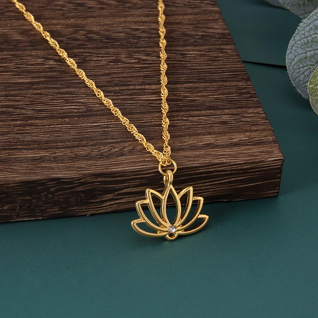 Blooming Lotus Necklace | Sterling Silver Chain | Light Years Jewelry