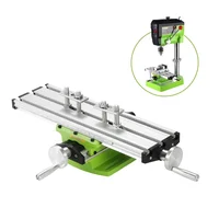 Mini Compound Bench Drilling Slide Table Worktable Milling Working Cross Table Milling Vise Machine for Bench Drill Stand 1