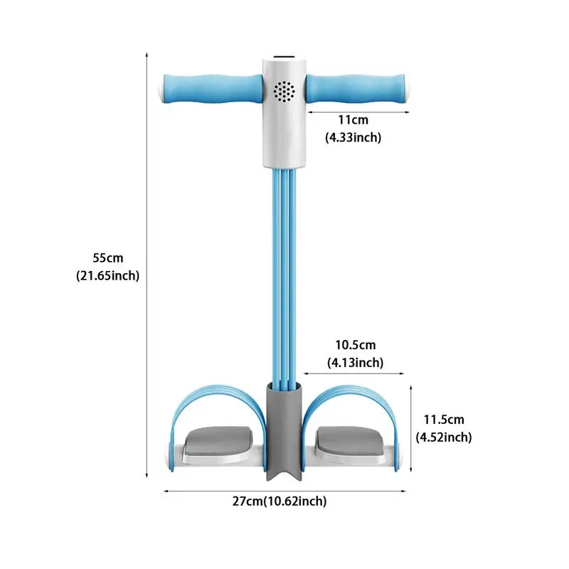 Pedal Resistance Band Elastic Yoga Strap Resistance Bands Voice Count Multifunction Leg And Abdominal Trainer Equipment For