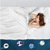 1PC White Pillow Cover Waterproof Pillow Protector Anti Mites Bed Bug Proof Zipper Pillow Cover Allergy Pilow Case 50X70CM 5