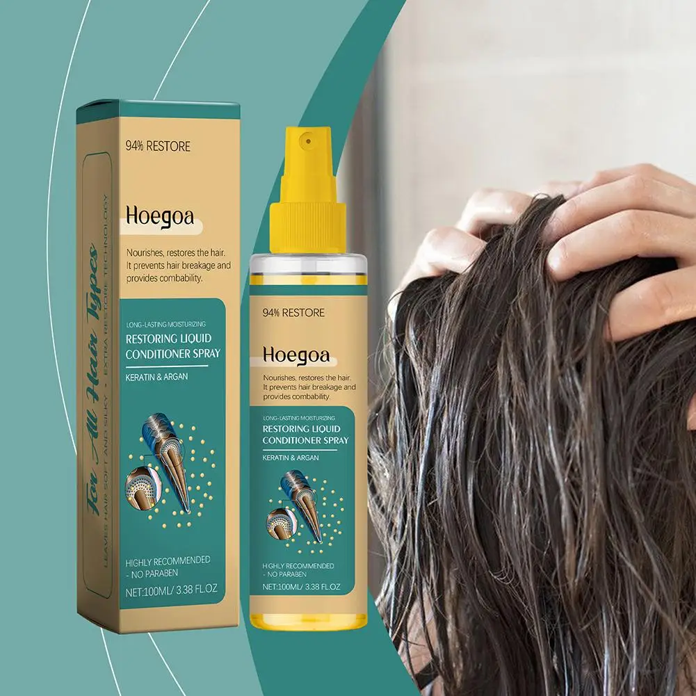 100ml Moroccan Hair Care Oil Wash Free Deep Repair Forking Smoothness Damaged Soft Prevent Spray Hair Care Moisturizin U8C5