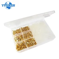 1000pcs ชายหญิงกล่องสายไฟฉนวนสายเชื่อมต่อ 2.8/4.8/6.3 มม.ไฟฟ้า CRIMP เทอร์มินัล Termin Spade ตัวเชื่อมต่อชุด 4