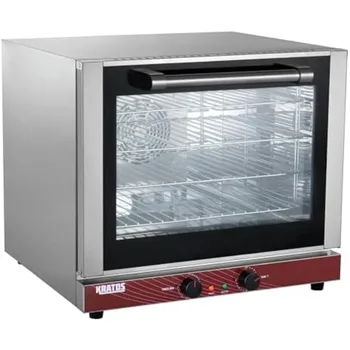 Kratos Commercial Oven, Half Size Electric Countertop Convection Oven, Holds Four Half Size Sheet Pans, 208/240V (29M-003) 1