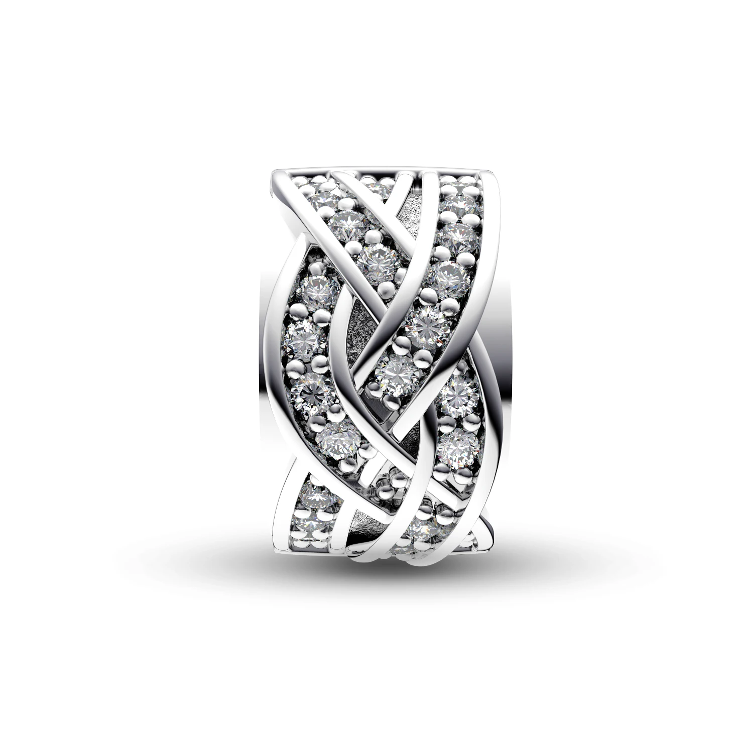 Manyilus 925 Sterling Silber Funkelnde Perlen, Glänzende DIY-Schmuckherstellungszubehörteile für Schlangenkette, Passend für Original-Armband – Detail 6