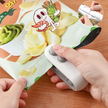 Mini Heat Bag Sealing Machine Portable Plastic Bag Sealer Handheld Mini Heat Sealer Food Packaging Plastic Bag Sealing Machine 1