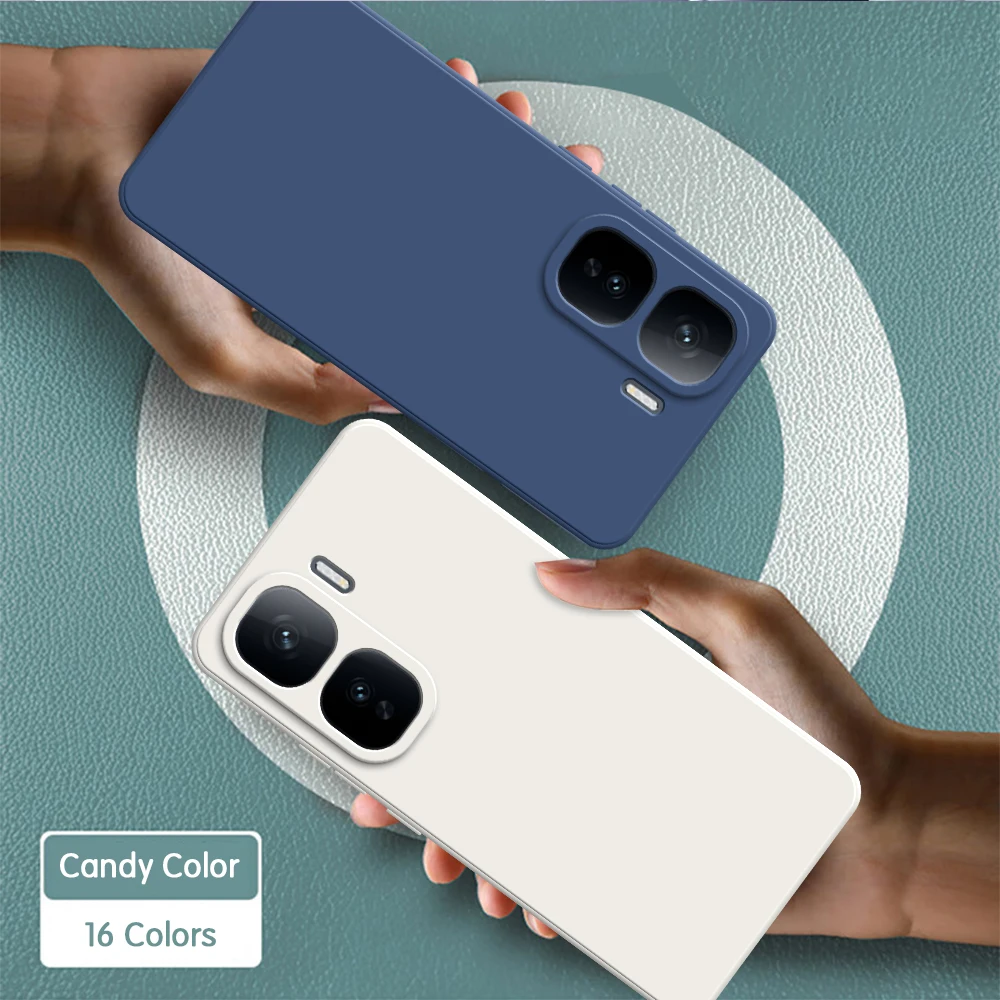 High-Quality Classic Soft Square Liquid Silicone Fashion Phone Case