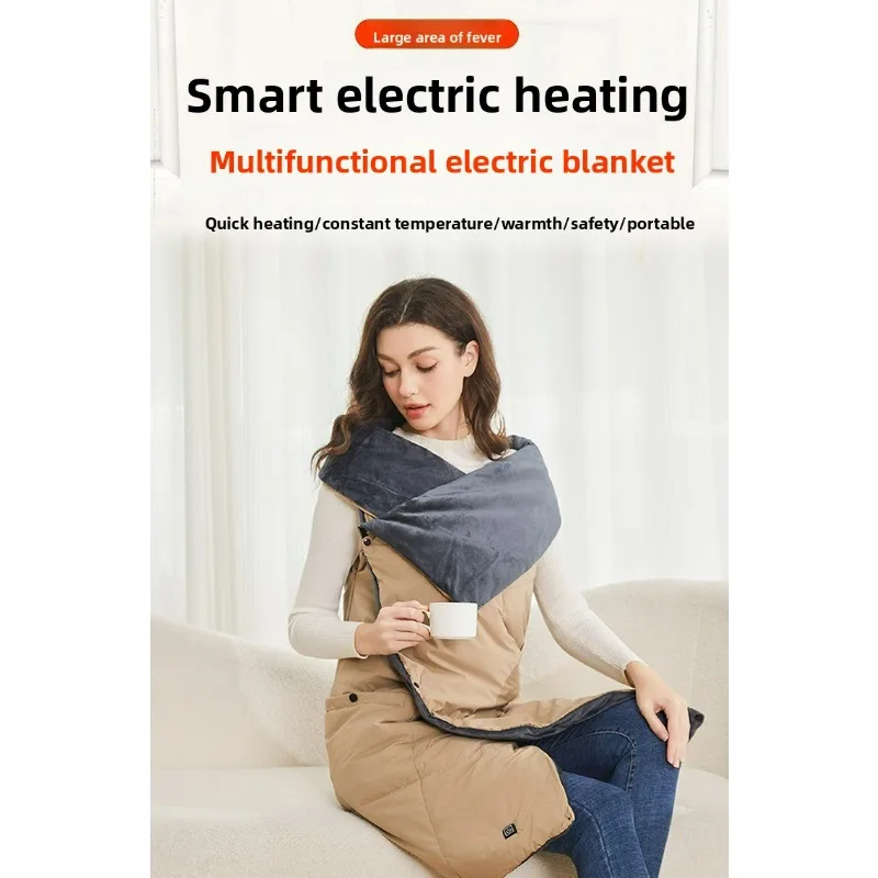 COMXZ 6-Zone Smart Heating Scarf Carbon Fiber Material Quick Warmth Constant Temperature Outdoor Camping Fishing Blanket 목도리