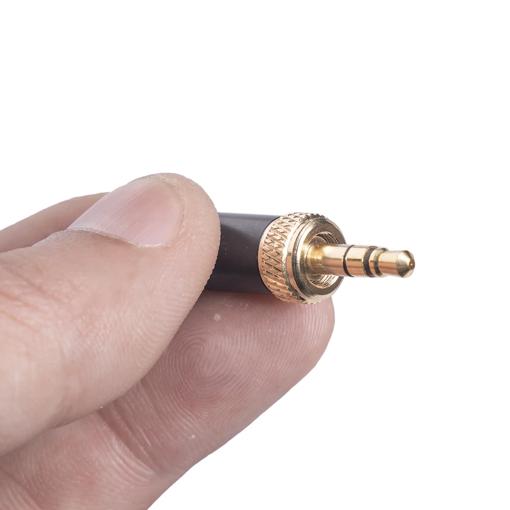 Audio Connector 3.5mm Male Stereo Mini Jack Plug Headphone Audio Solder Connector Replacement Parts for Sennheiser Wireless Microphone Cable