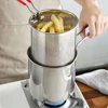 Deep Fryer 304 Stainless Steel Fryer with Frying Basket Auxiliary Food Pot To Deepen Japanese Milk Pot Kitchen Appliance 1