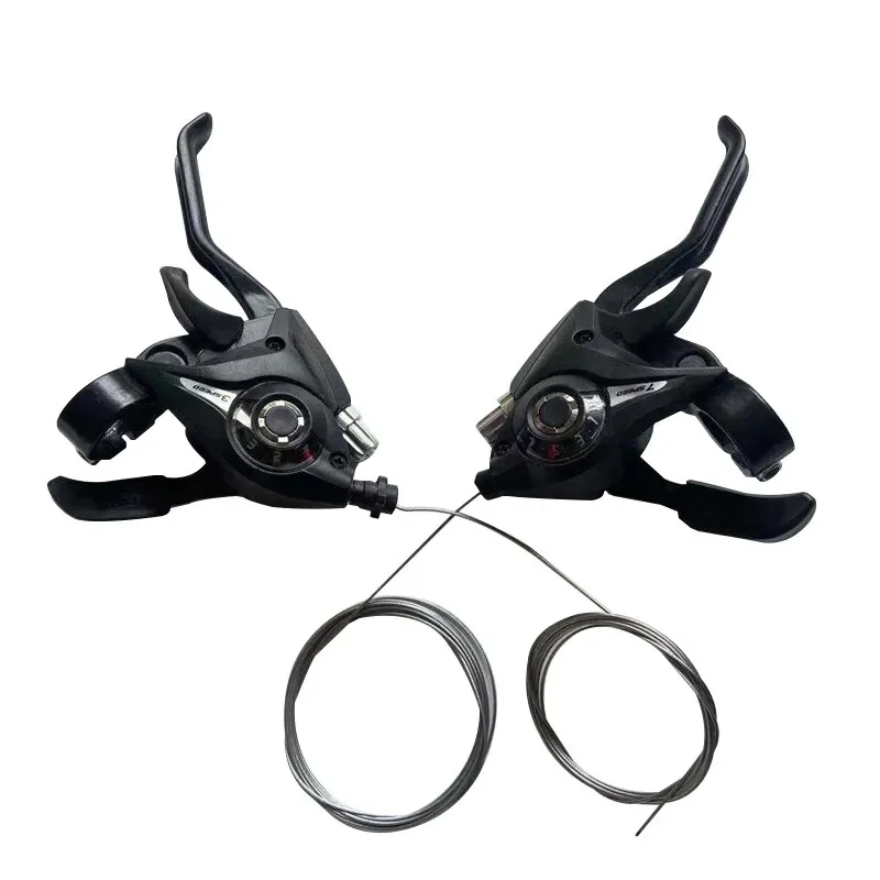Für Shimano ST-EF51 GEAR Shifter Set 3x7 3X8 V-Bremshebel Geschwindigkeit Set Fahrrad MTB Mountainbike Schalthebel Fahrrad Lenker – Detail 1