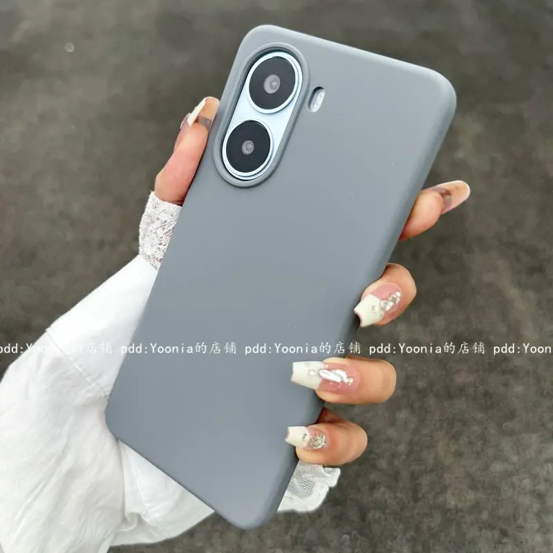 Liquid Silicone Stylish Anti-Fall Bumper Phone Case in Red