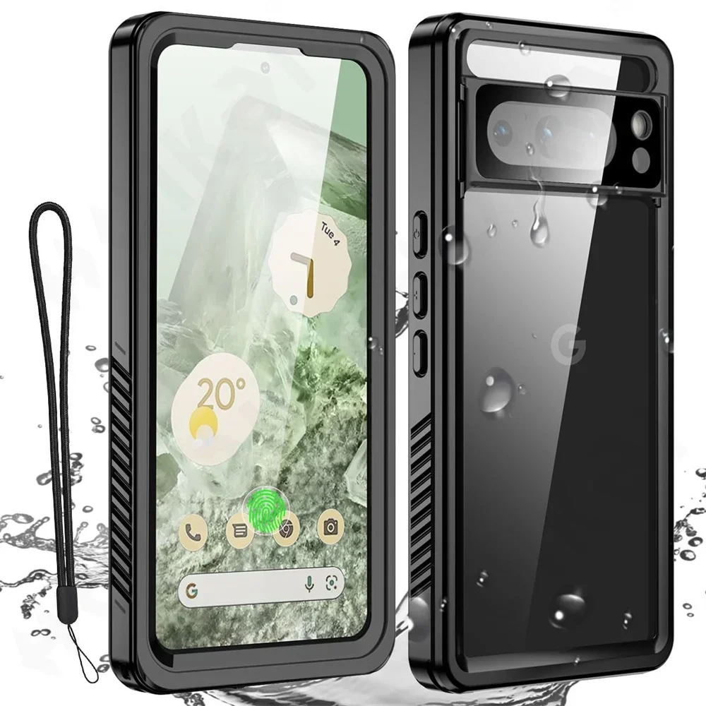 IP68 Shellbox Waterproof Case For Google Pixel 8 Pro 7A 7 Pro Metal Aluminum Swimming Phone Luxury Cover Funda Shell Coque