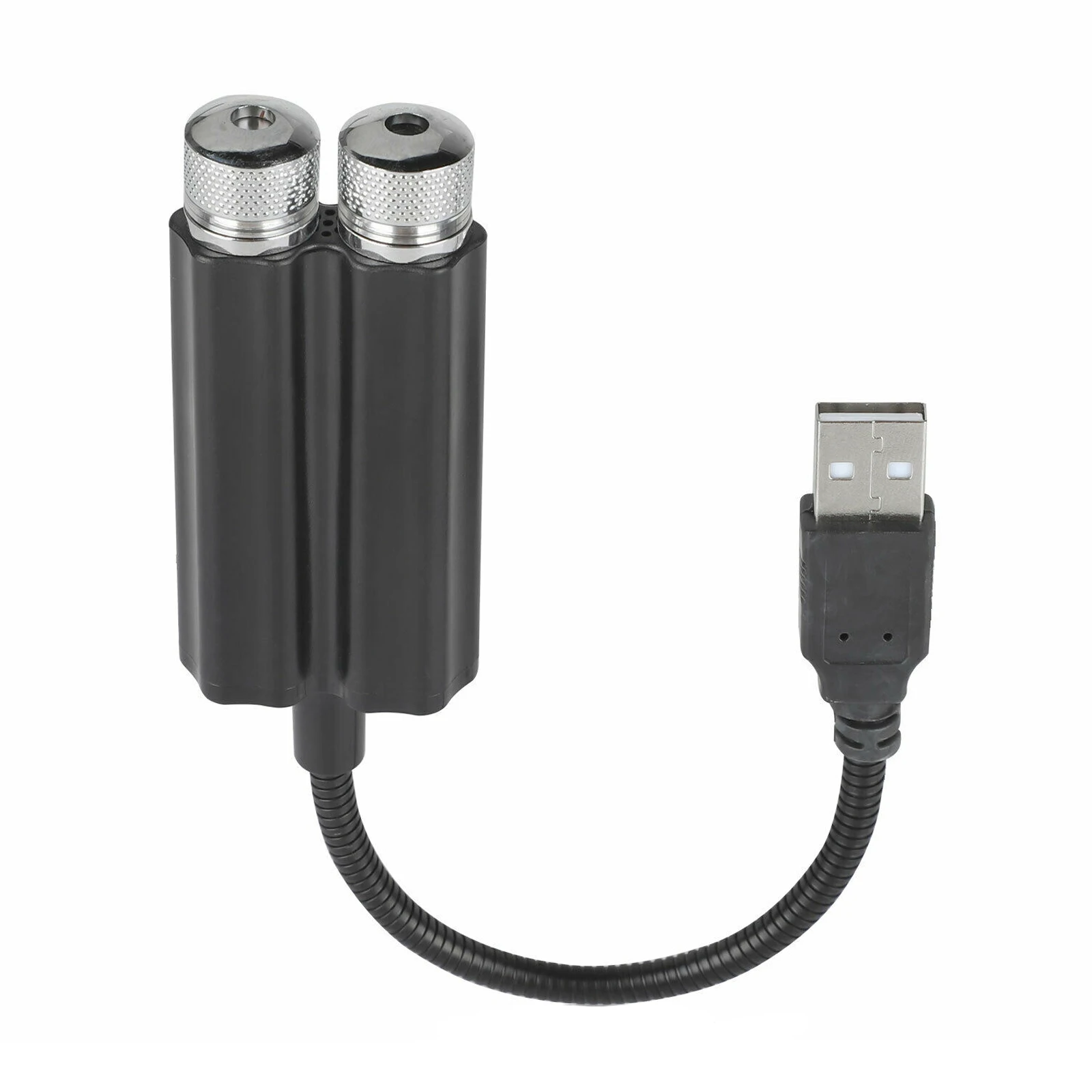 Usb Car Interior Led Roof Room Atmosphere Sky Lamp Projector Star Night Light Rosso + Viola