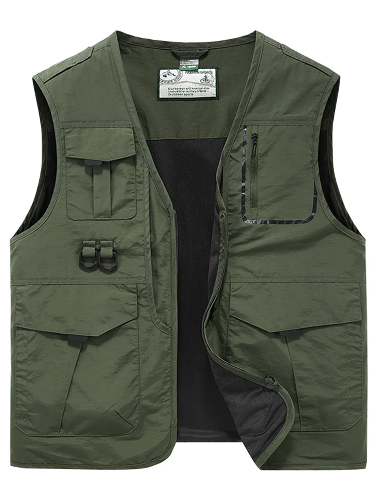 Photography Large Size Fishing Vest Trekking Sweatshirts Cardigan Motorcyclist Casual Luxury Bigsize Tools Pocket Designer