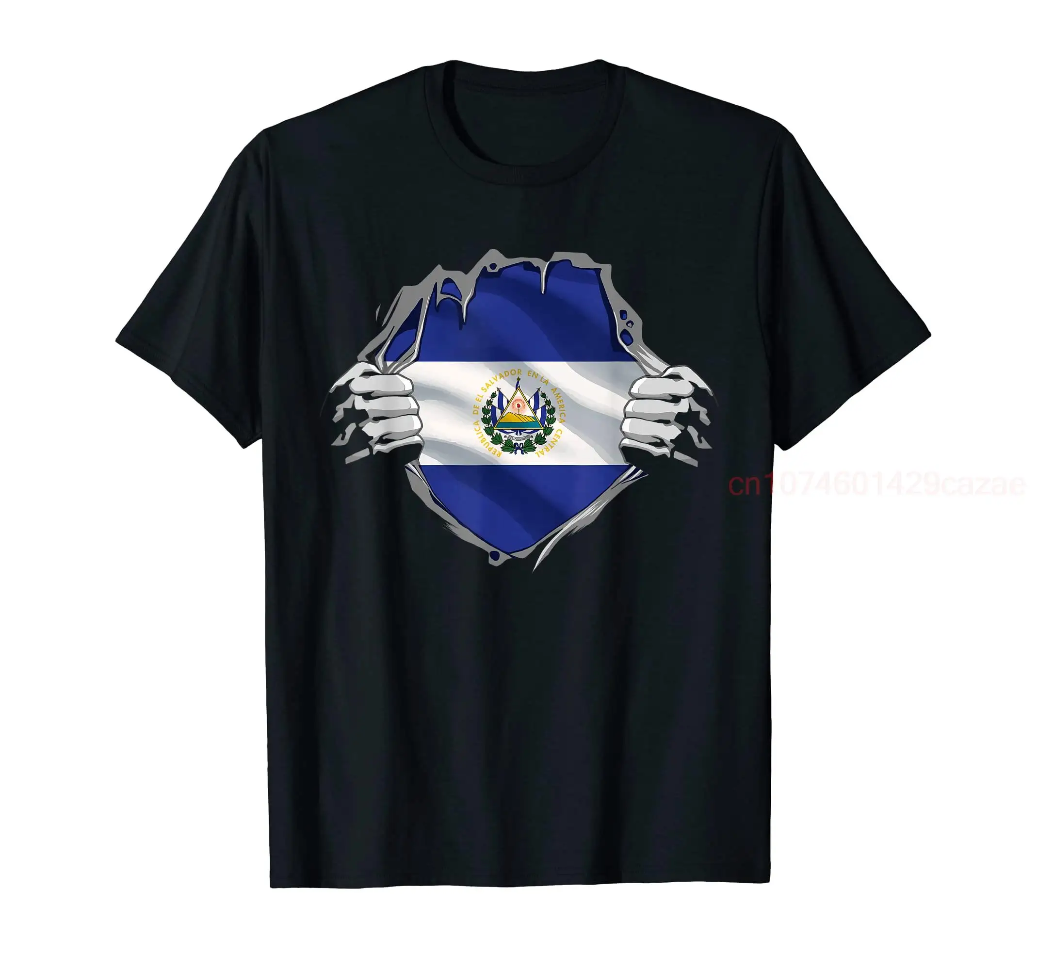 

100% Cotton Super Salvadoran Heritage Proud El Salvador Roots Flag T-Shirt MEN WOMEN UNISEX T Shirts Size S-6XL