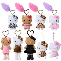 Kawaii Popular Long Legs KT Cat Plush Doll Keychain Pendant Cute Cartoon 11/13/16CM Doll Toy Backpack Pendants Gifts for Friends 1