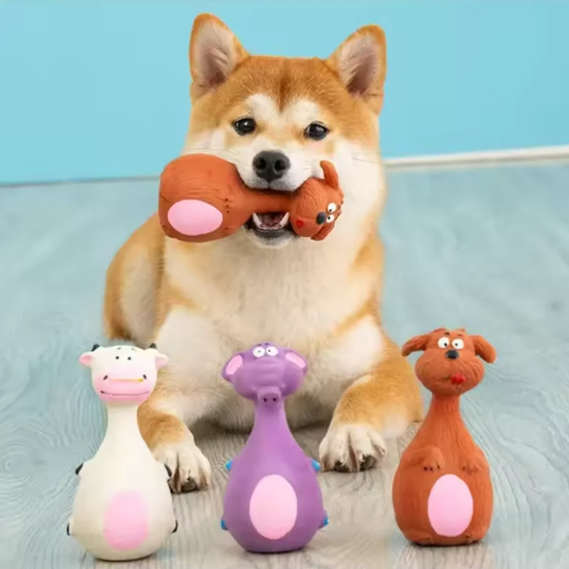 Cartoon Latex Squeaky Dog Toy 2