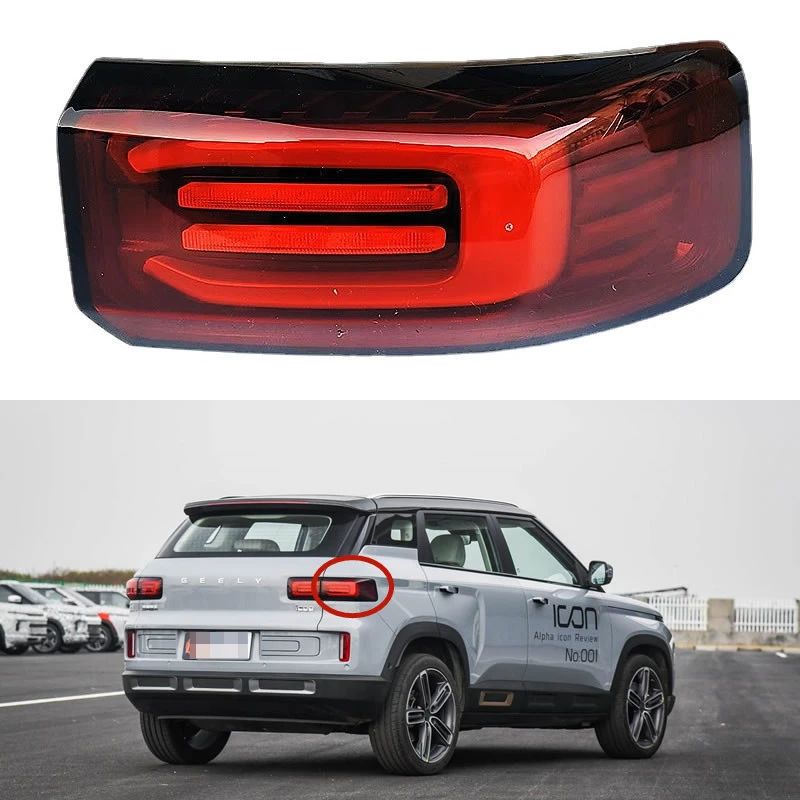 

For Geely ICON 2020 2021 2022 Car Accessories Rear outside Tail Light Assembly Stop Lights Parking Lamp Rear lamp