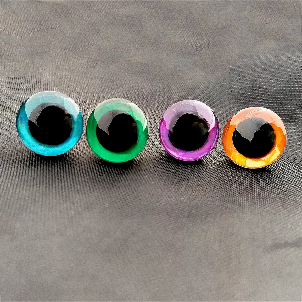 96 Occhi Di Sicurezza Glitterati 3D Da 25 Mm Per Uncinetto E Amigurumi – Mezzaluna Con Rondelle, Assortiti
