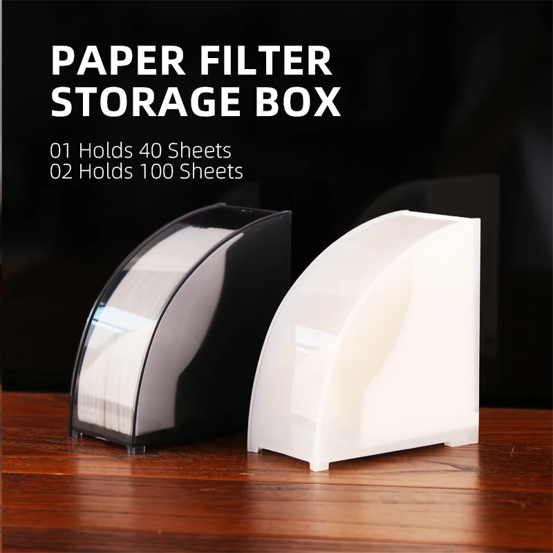 V Shape Coffee Filter Paper Holder with Dustproof...