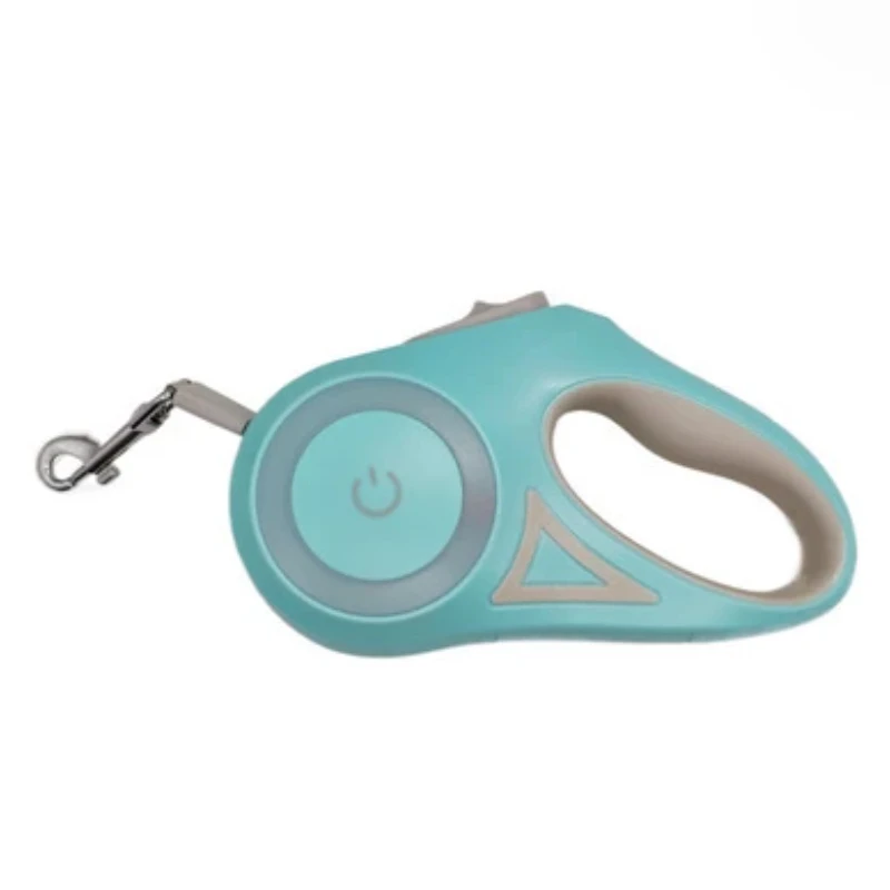 Automatic Retractable Dog Leash Dog Leash Pet Accessories 5M/3M LED Flashlight Pet Leash Retractable Lighted Night Outdoor Walking Non-Slip Handle Dog Supplies