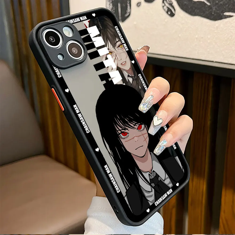 Chainsaw Man Makima Mitaka Asa Case For iPhone 14 13 12 Mini