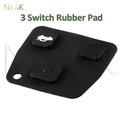 Premium Car Key Fob Housing Shell with Switch Pad (3 Switch Rubber Pad)