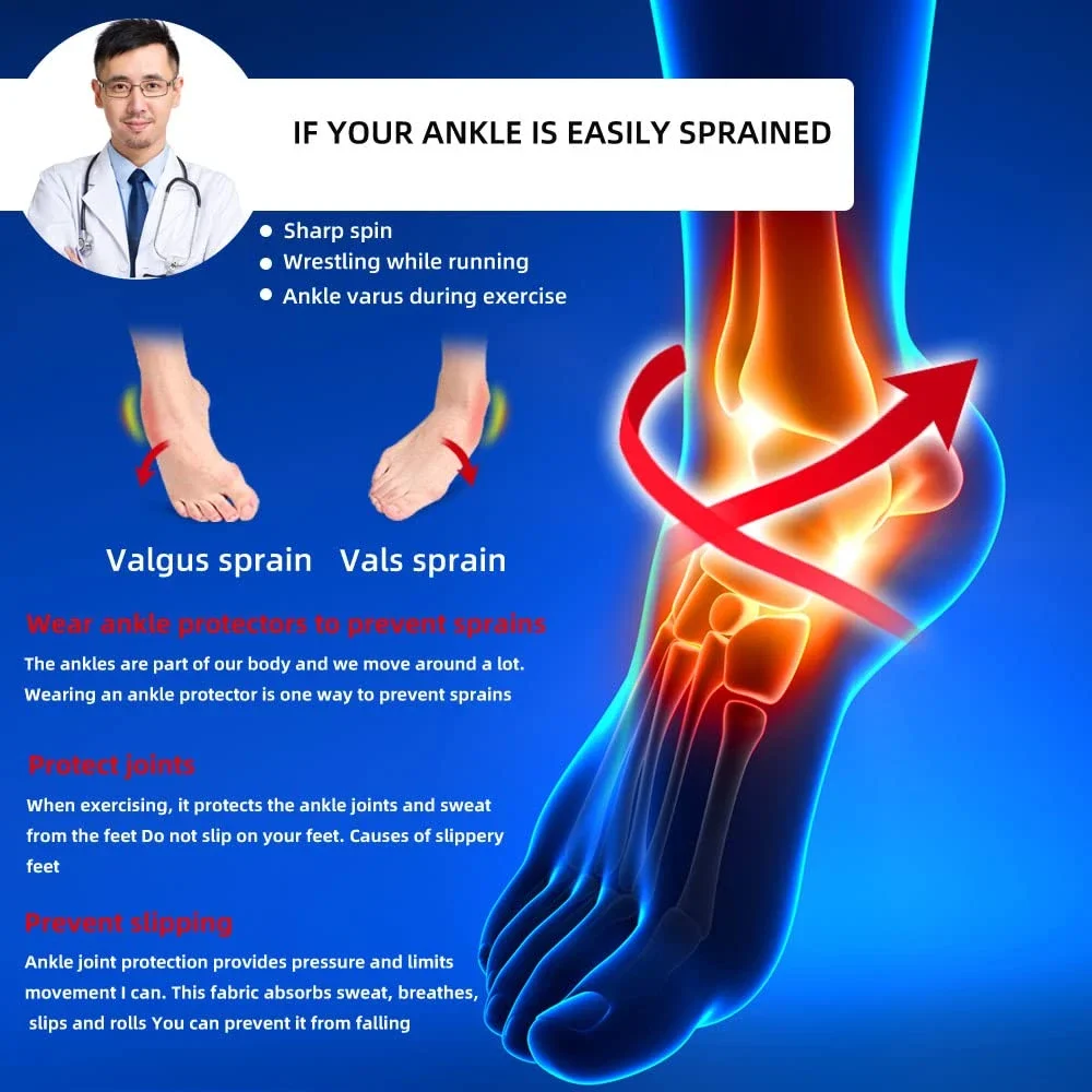 Ankle Support Brace Adjustable Compression Ankle Support Men Women Achilles Tendon Support and Plantar Fasciitis 1Pcs ankle support,ankle support brace