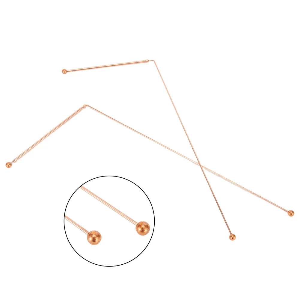 Brand New Useful Practical Probing Rod Copper Dowsing Rods Spare Parts 1* Bag for Treasure Tools for Water Detection